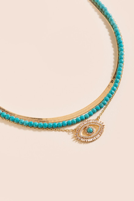 Carmen Evil Eye Layered Necklace