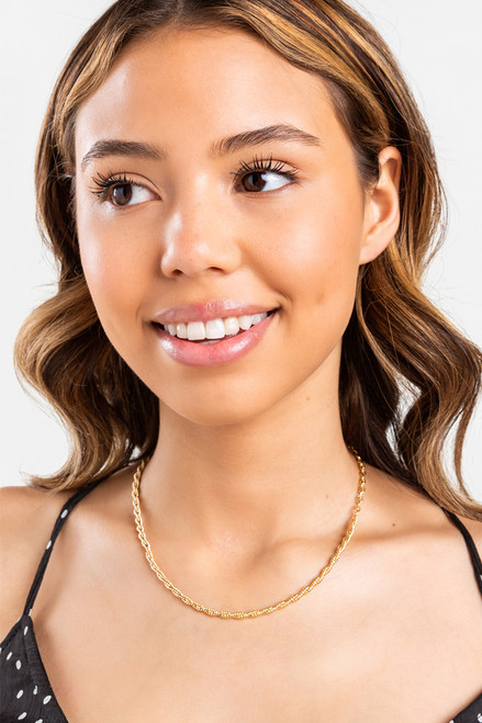 Edie Twisted Rope Chain Necklace