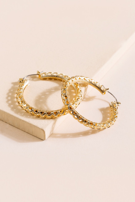 Lydia Filigree Hoop Earrings