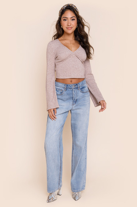 Madison Seamed Ribbed Sweater