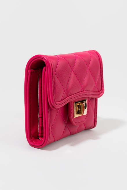 Ronda Quilted Turnlock Wallet