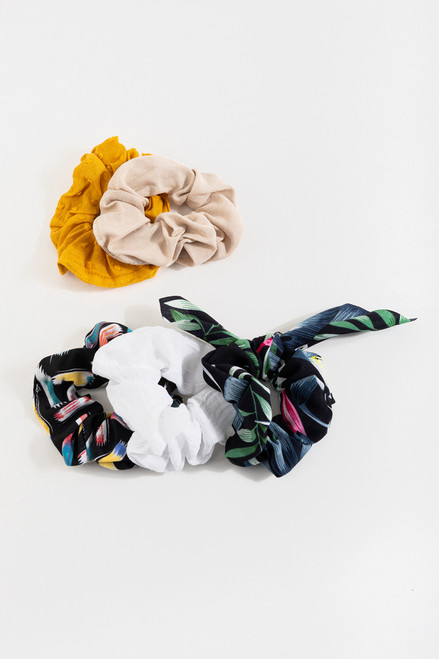 Michaela Tropical Scrunchie Set