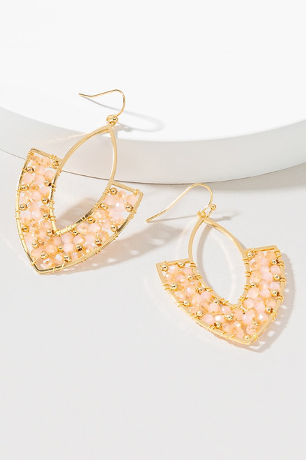 Alaia Woven Glass Bead Earrings