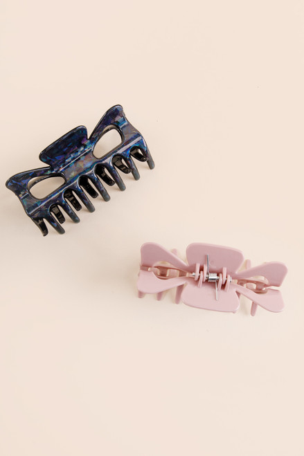 Desiree Iridescent Claw Clip Set