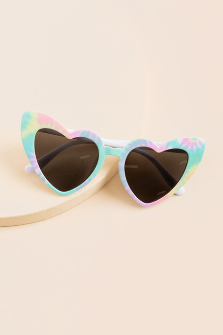 Erica Vintage Heart Shaped Sunglasses