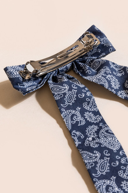 Ellie Paisley Bow Barrette