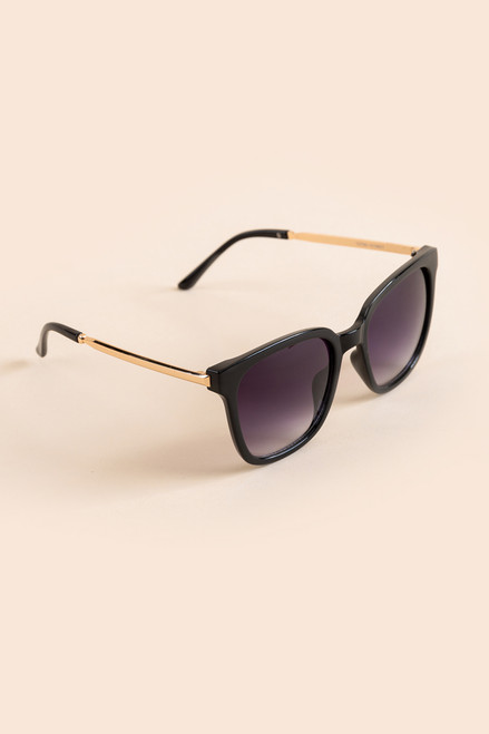 Anne Metal Square Sunglasses