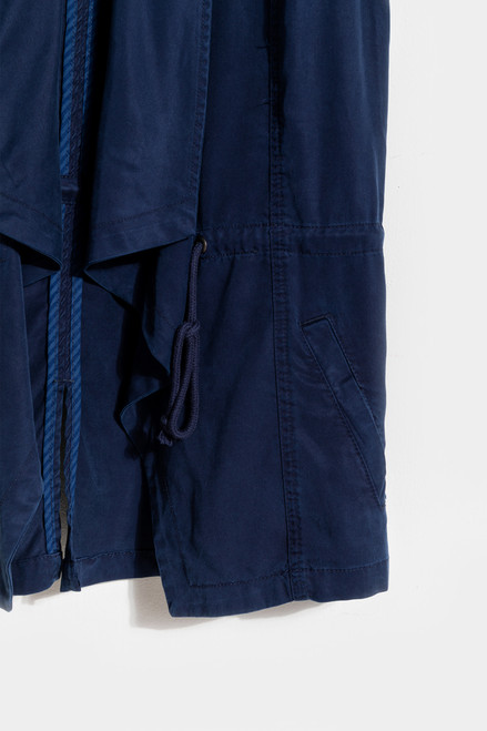 Corah Anorak Draped Vest in Navy