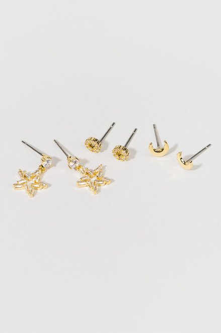 Jordina Star Moon Earring Set