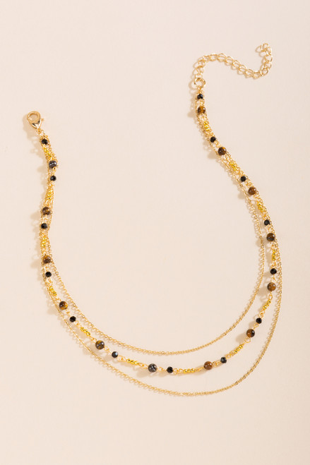 Andi Tiger's Eye Layered Necklace