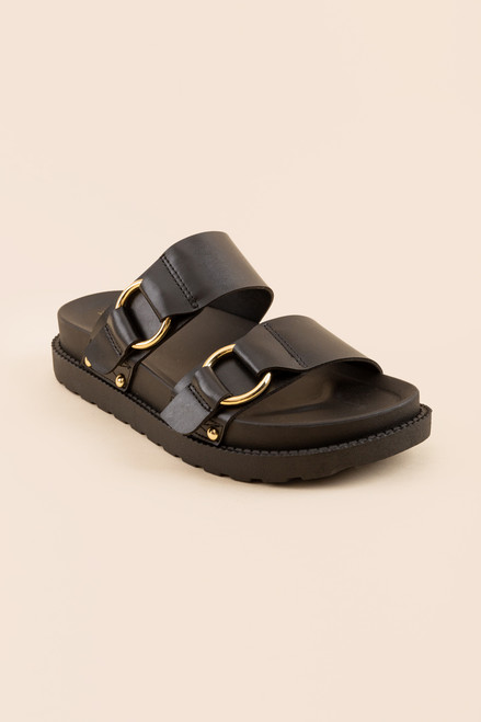 Indigo Rd. Nikkia Large Buckle Slip On Sandals