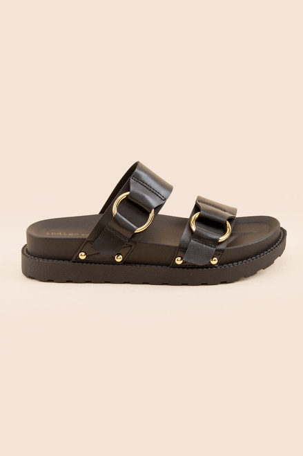 Indigo Rd. Nikkia Large Buckle Slip On Sandals