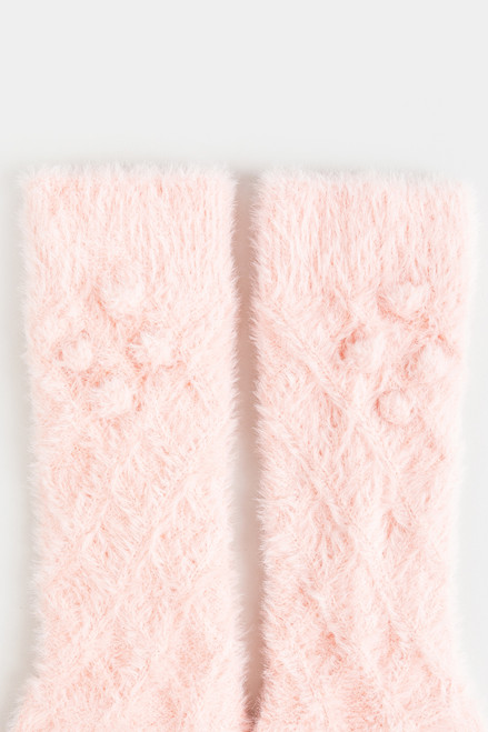 Diamond Quilt Fuzzy Socks