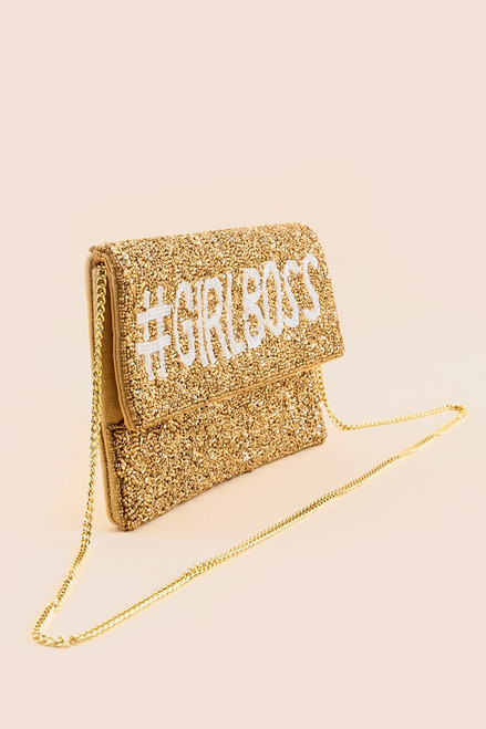 Girl Boss Beaded Clutch