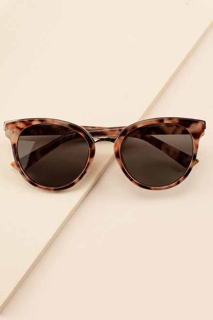 Abbie Metal Edge Cat Eye Sunglasses