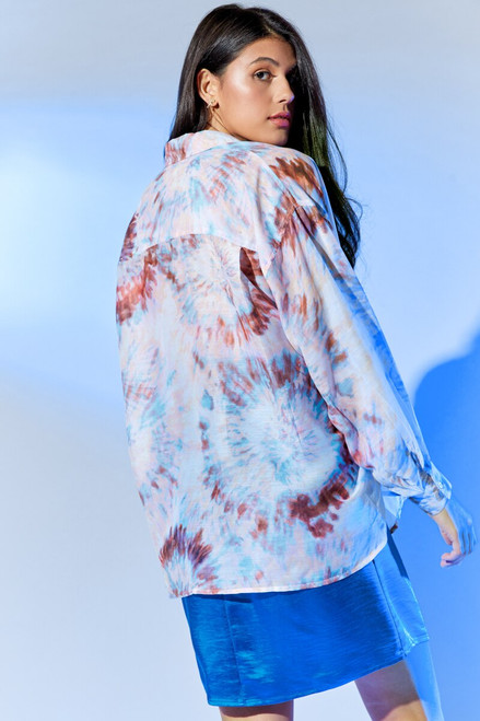 Kenzie Tie-Dye Button Down Shirt