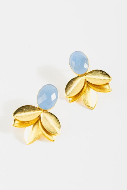 Sophie Stone Leaf Drop Earrings