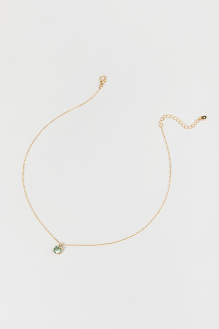 Plant a Heart Mint 14K Gold Dipped Pendant Necklace