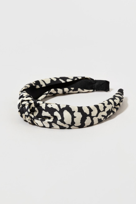 Cassie Leopard Top Knot Headband