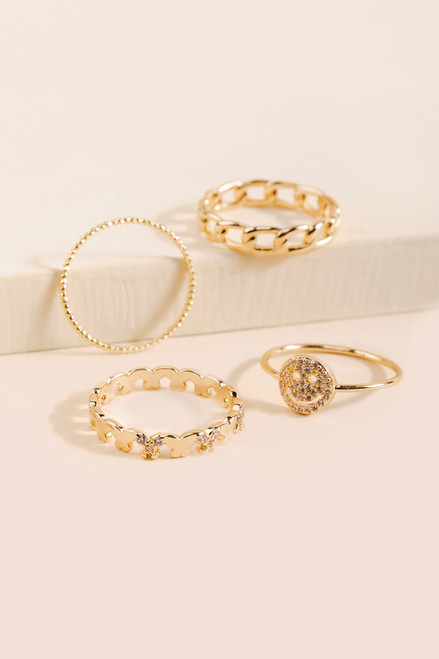 Kelsey Smiley Ring Set