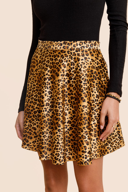 Jasmine Leopard Print Mini Skirt
