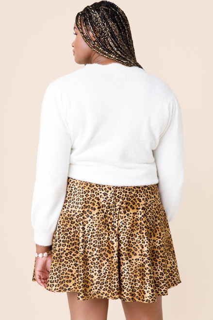 Jasmine Leopard Print Mini Skirt