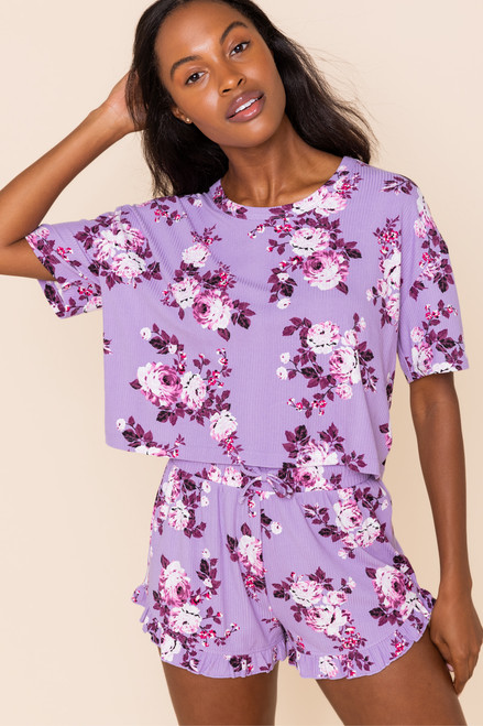 Alessia Floral Lounge Tee