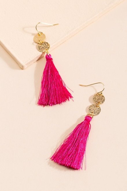 Ashley Tassel Drop Earrings