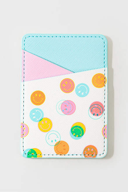 Smiley Trails Stick-On Phone Wallet
