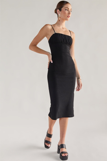 Georgia Ruched Midi Dress