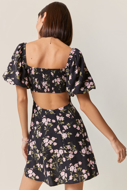 Melissa Square Neck Floral Mini Dress