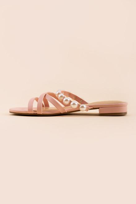 Kaiden Pearl Slides Blush