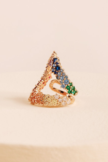 Cynthia Multi-Colored Crystal Ring