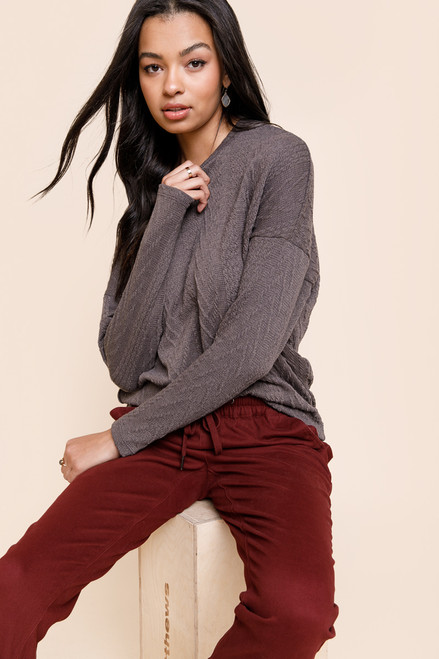 Quinn Long Sleeve Knit Dolman