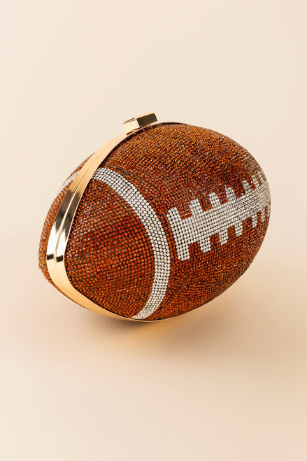 Brittany Glitter Football Crossbody Bag