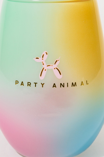 Party Animal Stemless Wine Glass