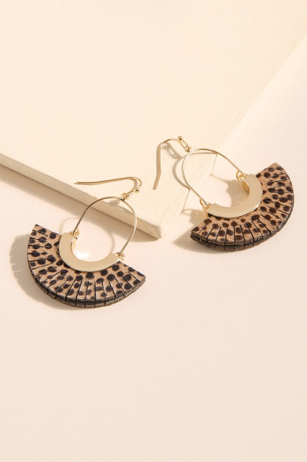 Lola Animal Print Drop Earrings