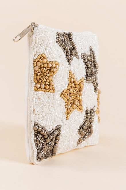 Star Beaded Coin Pouch