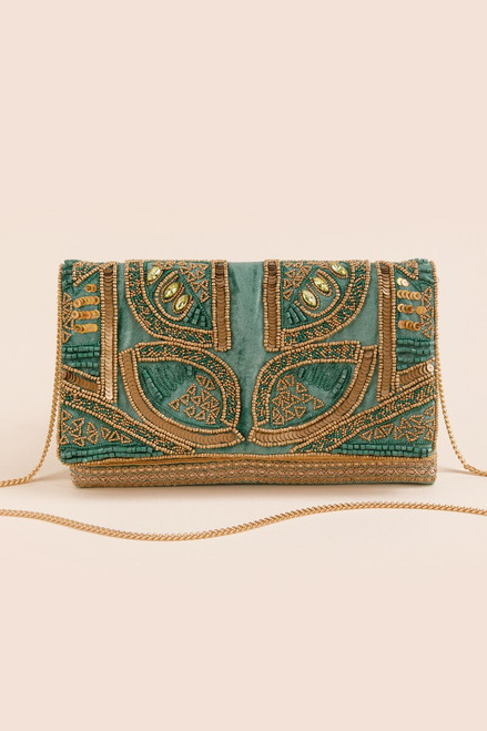 Jann Art Deco Foldover Clutch