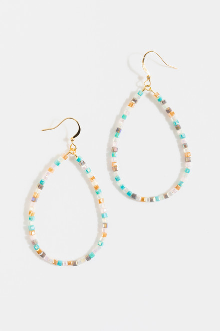 Tori Beaded Tear Drop Earrings