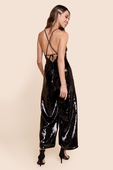 Limelight Surplice Sequin Jumpsuit