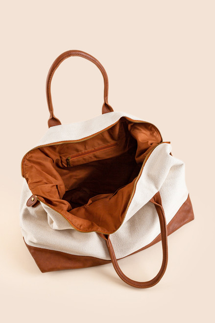 Victoria Long Strap Canvas Weekender