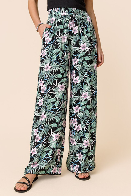 Dhia Hibiscus Painted Fluid Pants