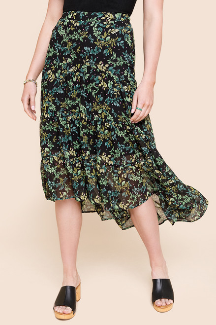 Chevelle Tiered Print Maxi Skirt