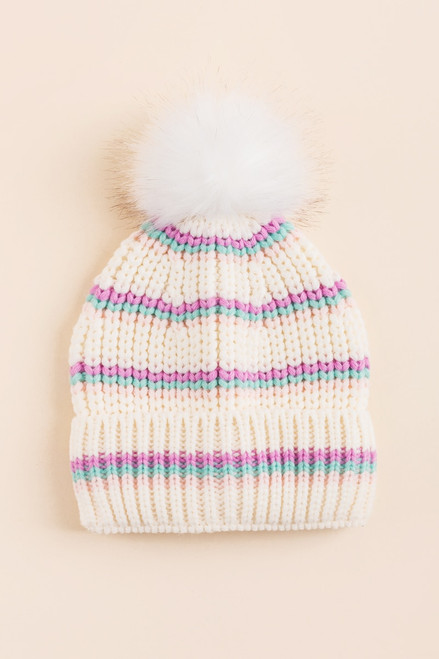 Chelsea Cuffed Pom Beanie