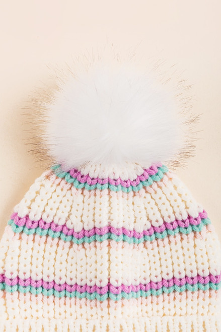 Chelsea Cuffed Pom Beanie