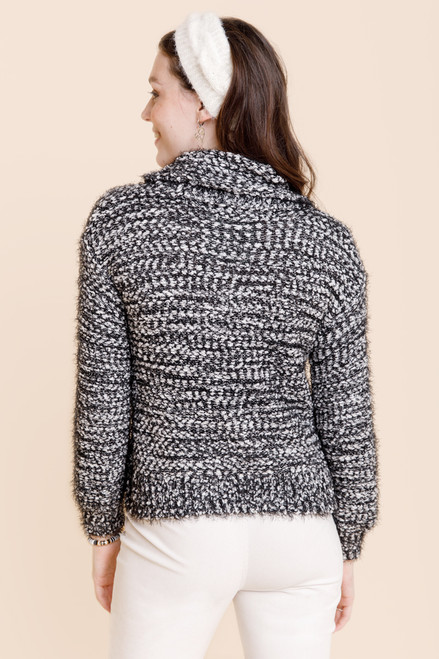 Jemma Popcorn Cowl Neck Sweater