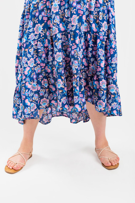 Eve Tiered Paisley Maxi Skirt