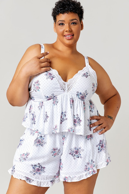 Bonnie Mix Floral Dot PJ Tank Top