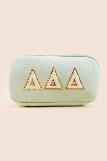 Tri Delta Chenille Makeup Bag